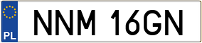 Trailer License Plate